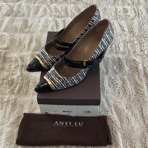 Anyi Lu Stefania heels EU 12 Italian made
